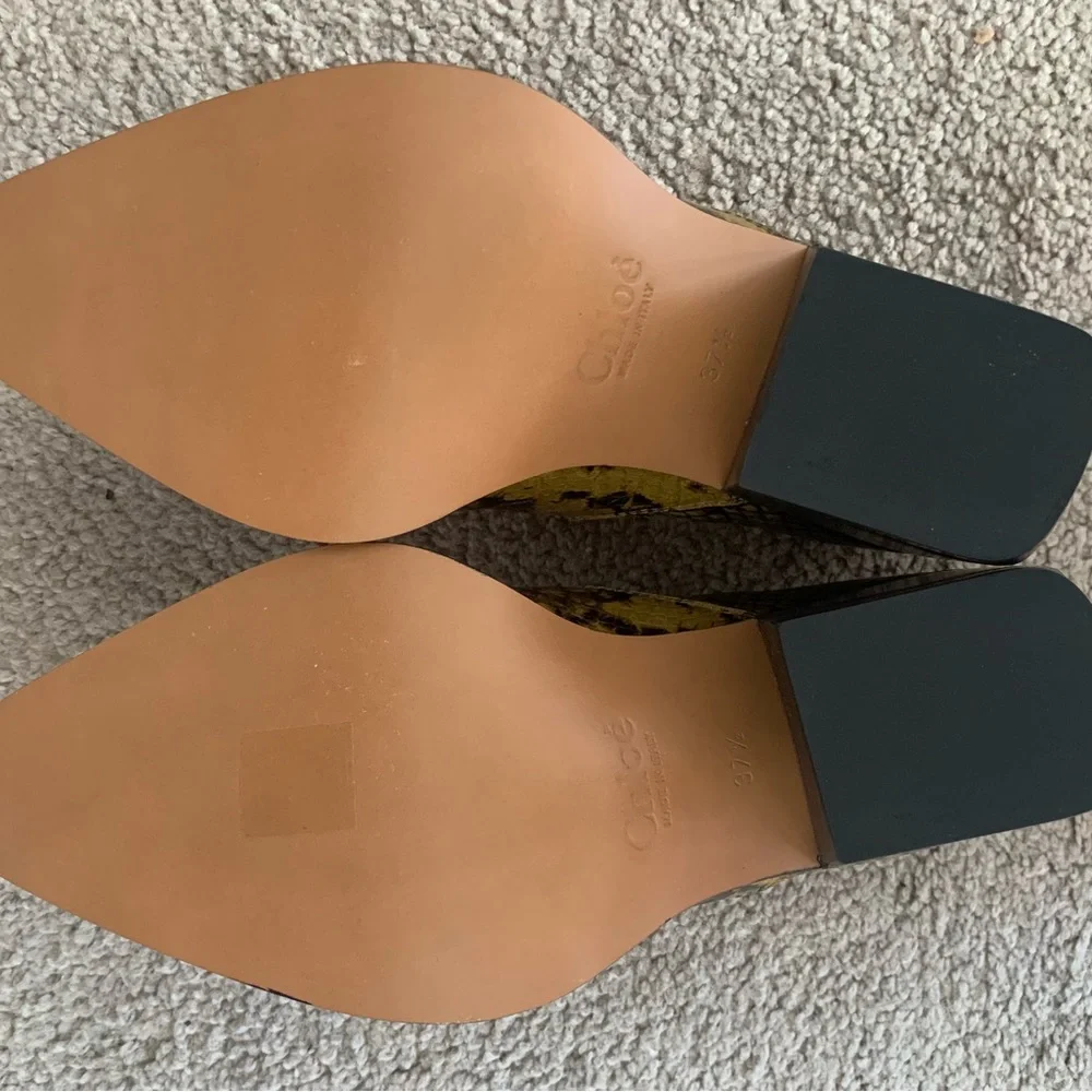 CHLOÉ Rylee Shoe-Boot snake python EU 37.5 New In Box - Picture 5 of 7